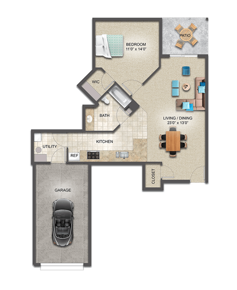 Pembrook Place Apartments - Douglas Fir Floor Plan